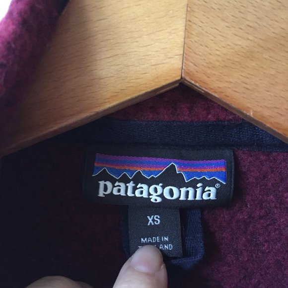 Patagonia Woolyester Fleece Pullover Oxide Red - Picture 6 of 10